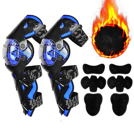 VEMAR Motorcycle Knee Pads Racing Moto Knee Guards CE Motocross Protection Riding Safety Protective Gear Adults Knee Protector