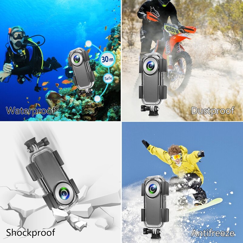 40M Waterdichte Case Voor Insta360 Een X2 Onderwater Bescherming Box Duiken Shell 360 Panoramische Camera Accessoires