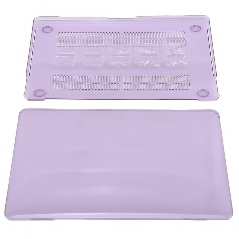Crystal Matte Hard laptop Case For Apple Macbook laptop bag For Mac book Case: violet