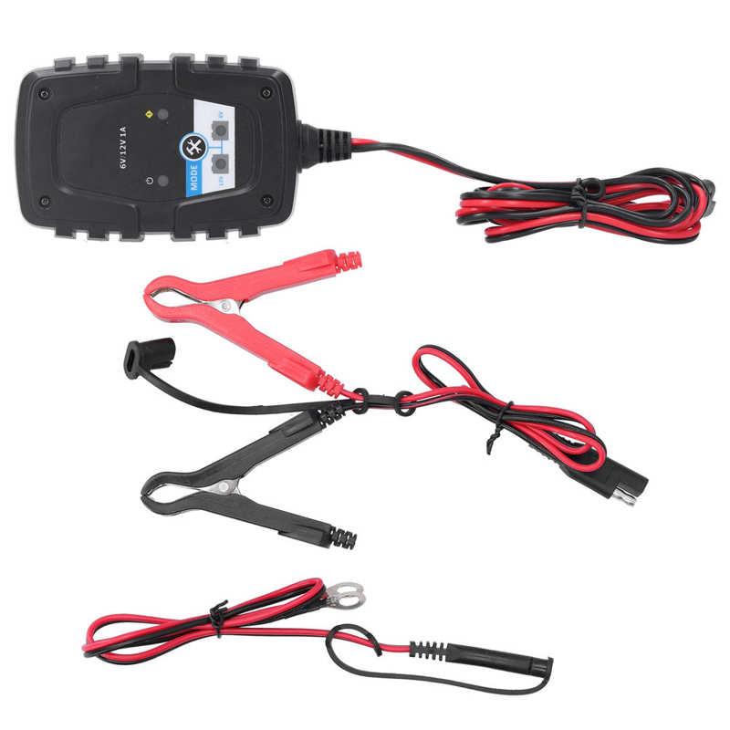 Starter Parts Battery Charger Maintainer 6V 12V 1A Intelligent Charging for Car Motorcycle US Plug 110-240V car