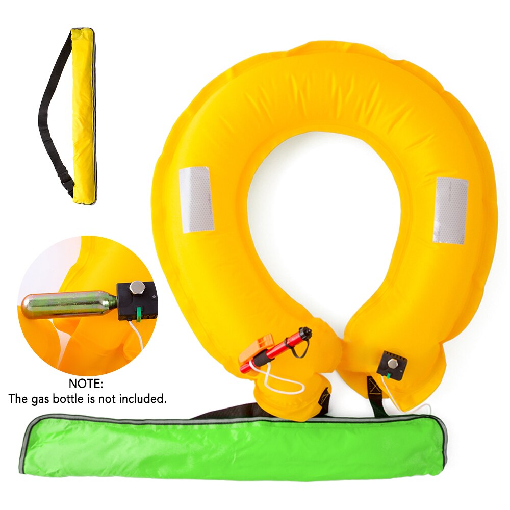 Leven Beltcife Boei Riem Met Reflecterende Tapes Voor Boarding Kajakken Vissen Cirkel Strand Zee Party: Green Automatic