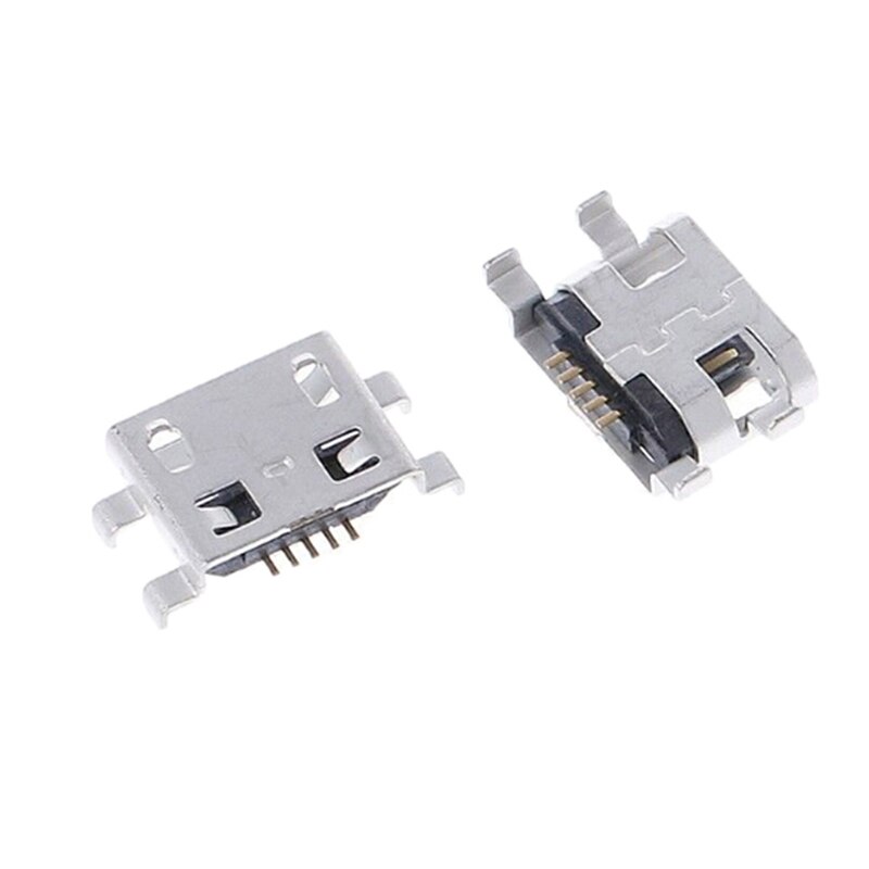 Miniconector USB tipo B, conector hembra de 5 pines, Conector de carga de cuatro pies, 0,8x0,6mm, 10 Uds.