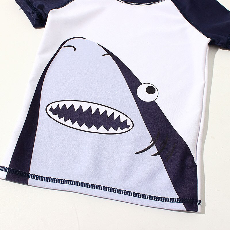 Kinderen Badmode Zomer Peuter Jongen Badpak Shark Print Twee Stukken Rash Guards Kinderen Badpak Beachwear YZN20012