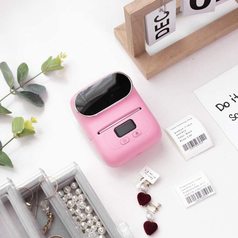 M110 Wireless Thermal Label Printer Portable Bluetooth Label Maker Machine Barcode Printer for Ios and Android