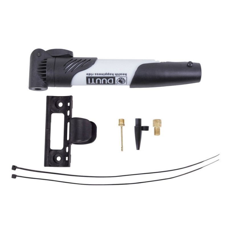 Newest Hand Mini Bicycle Pump Tire Air Inflator Multifunction Ball Needle Hose MTB Accessories Portable Bike Pump: white