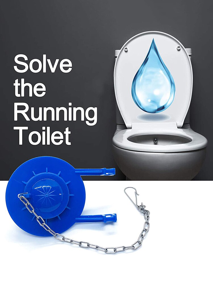 Toilet Flapper Seal Adjustable Tank Flap Cover Bathroom Accessories Part Drain PVC Repair Ring Home Water Saver