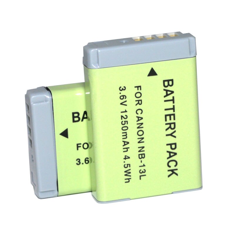 Batterie de NB-13L pour Canon PowerShot G1x Mark III G5X G7X G9X Mark II SX620HS SX720HS SX730HS SX740HS chargeur de Batteries de caméra