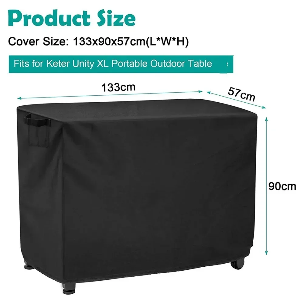 Waterdichte, verplaatsbare eettafel voor buiten, pizzaoven, terrasgrill, tafelhoes voor terras, buitenkeuken, barbecue, gasgrillhoes: Wit