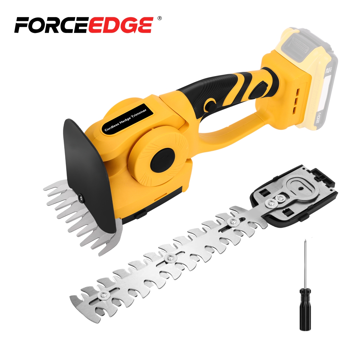 2 in 1 trådløs hekksaks, elektrisk håndholdt hekksaks for hage, plen, bakgård, gresstrimmer, busktrimmer for dewalt, 20v stk. batteri: Default Title