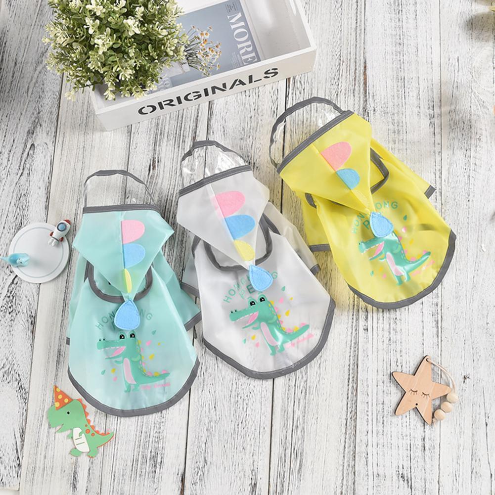 Dog Rain Jacket Innovative Hat Transparent Brim Rain Jacket Lightweight Pet Rain Cloak