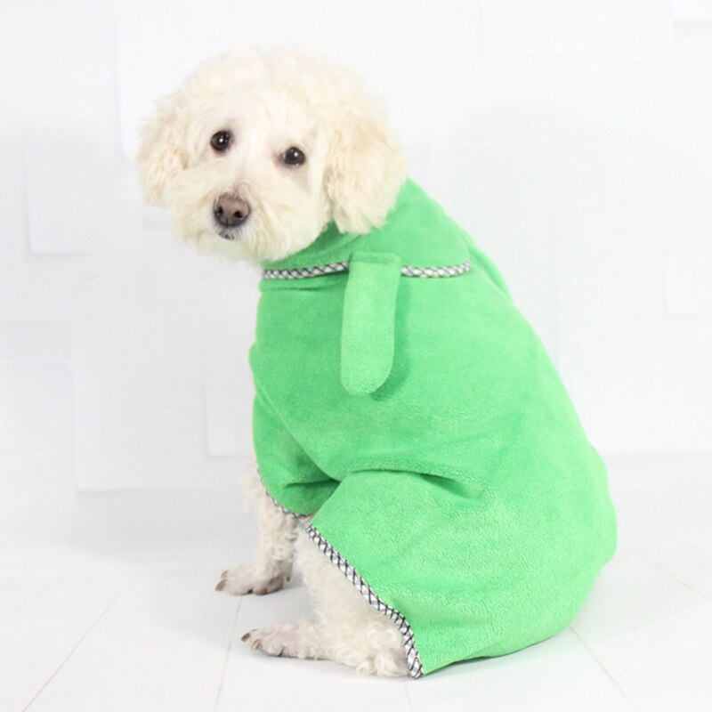 JORMEL Dierbenodigdheden Hond Badjas Warme Hondenkleding Super Absorberende Drogen Handdoek voor Teddy Badhanddoek