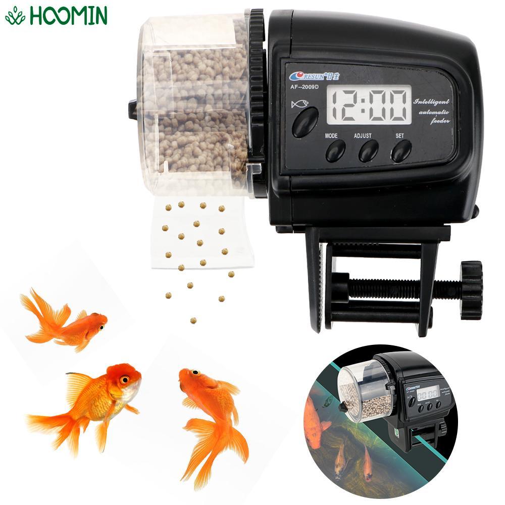 100 ML LCD Display Auto Fish Feeder with Timer Feeding Dispenser Electronic Automatic Food Feeder for Aquarium Fish Tank
