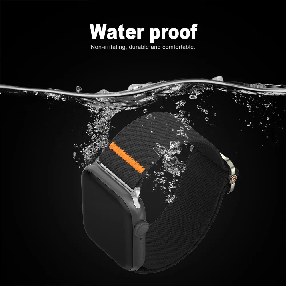 Stretchy Band for Amazfit Active Edge Band Men Women, Soft Nylon Elastic Braided Strap