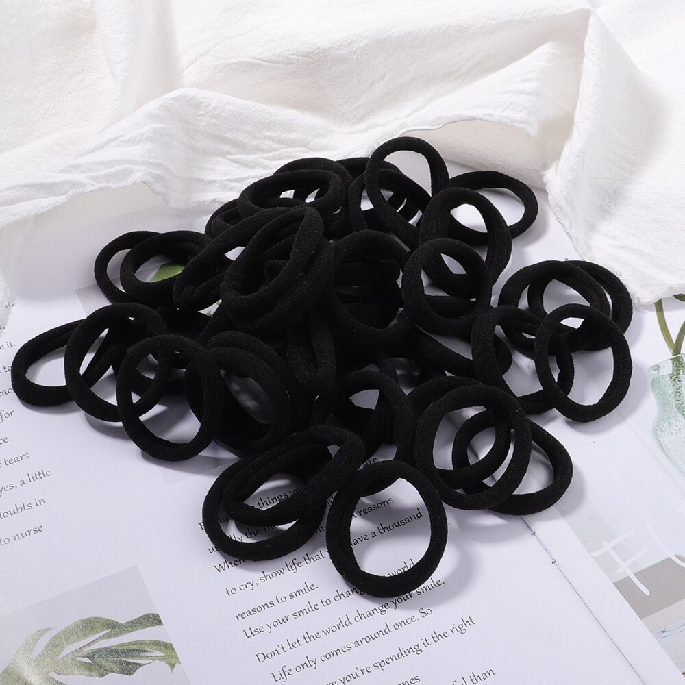 Juego de 30/50 unids/set de gomas elásticas para el pelo para mujer, coletero, diadema, bandas de goma coloridas, accesorios para el cabello de: 50Pcs-8-4cm