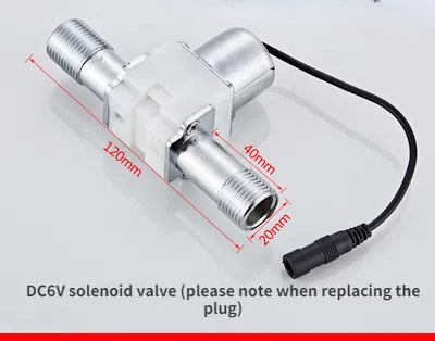 Urinal Sensor Accessories Induction Faucet Solenoid Valve Urinal Pool Induction Solenoid Valve 6V Sensor Accessories: WHITE