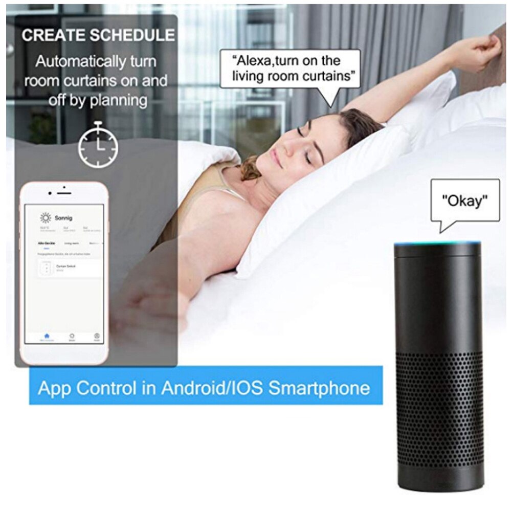 Tuya Wifi Smart Gordijn Switch Module Intelligente Thuis Diy Tool App Controle Gordijn Module Compatibel Met Alexa Google Thuis