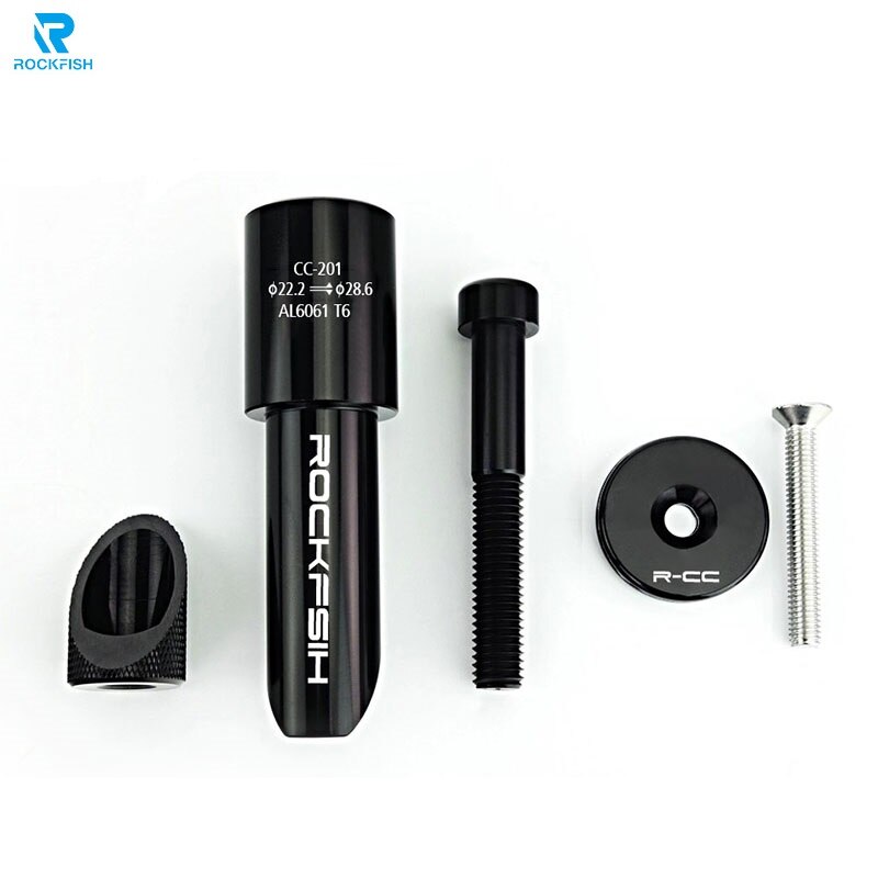Rockfish Kids Bike Stem Adapter 20.8/22.2mm CNC Sliding Bike Head Tube Core Conversion Balance Bike Headset Hanging Core Adapter: 22.2mm to 28.6mm