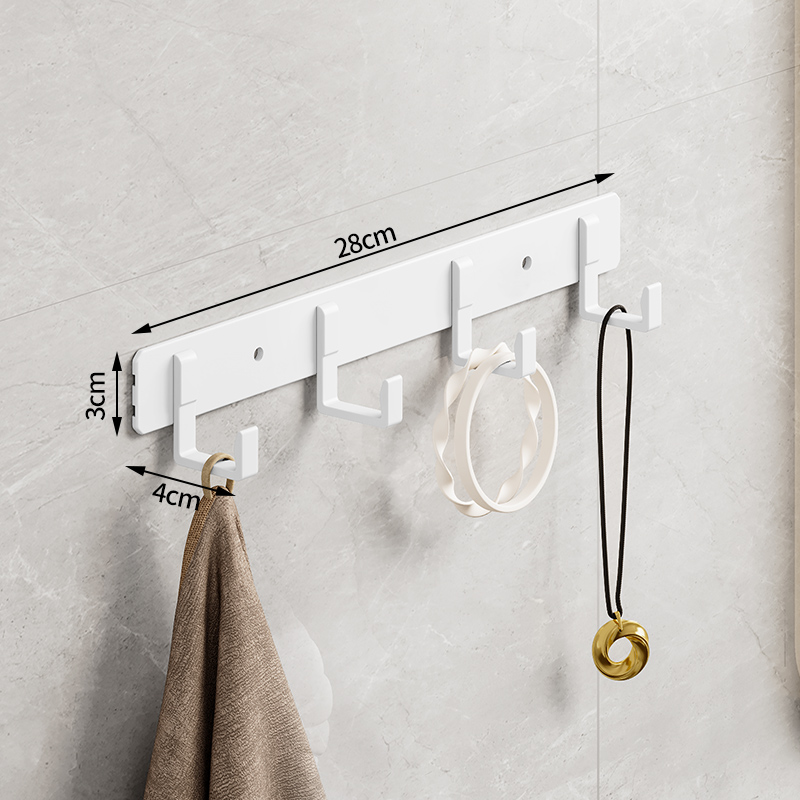 Crochet blanc pour serviettes, pour salle de bain, vêtements, patère, chambre à coucher, Robe, salon, cuisine, accessoires: YELLOW