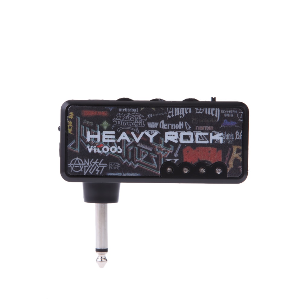 Vitoos Elektrische Gitaar Plug Mini Headphone Amp Versterker Heavy Rock Compacte Draagbare Gitaar Accessoires Gitaar Pedaal