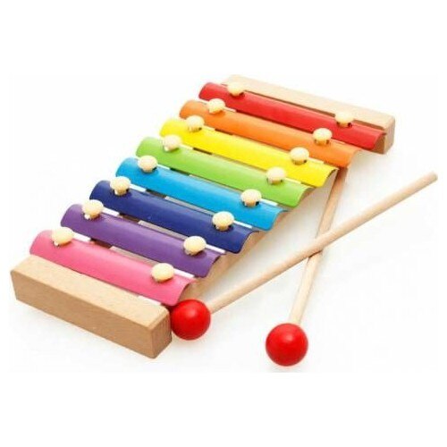 Houten Speelgoed Educatief Xylofoon 8 Notes 8 Tones 25 Cm