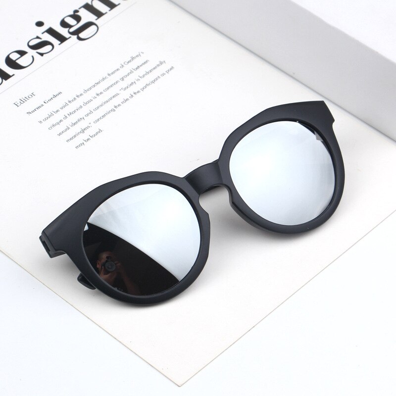 Crianças meninos meninas crianças óculos de sol máscaras lentes brilhantes uv400 proteção bebê ao ar livre colorido espelho reflexivo óculos de sol: E