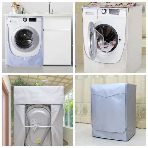 Slidstærk solid vaskemaskindæksel vandtæt støvtæt lynlås vaskemaskine beskytter tilbehør til hjemmet