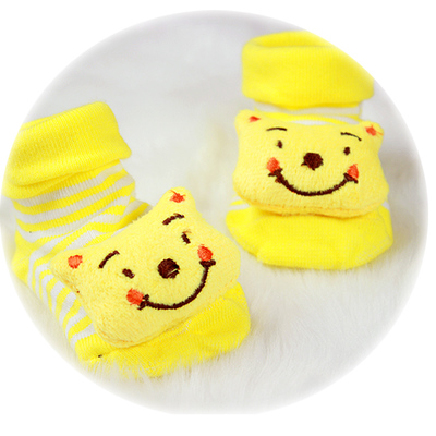 Lot de 3 paires de chaussettes en coton pour bébés filles et garçons, 25 modèles: E