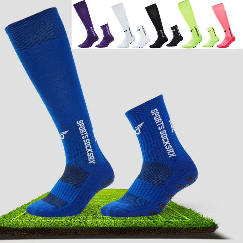 Unisex Sports Sock 1Pair Anti Slip Soccer Cotton Football Running Socks Short/Long Absorb Sweat Sock