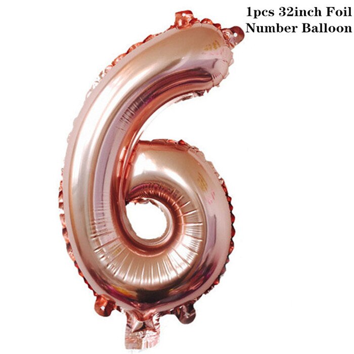 Zwarte Latex Ballon Stand Verjaardagsfeestje Decoraties Volwassen Anniversaire Globos Bruiloft Ballon Boog Nieuwjaar Ballon Helium Ballon: 1pcs-32inch R6-No.-6