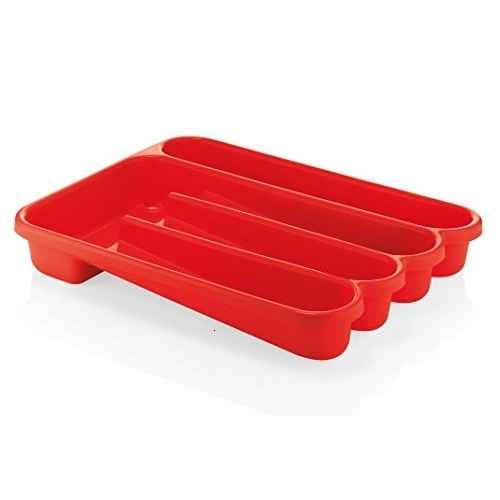 Guzzini Forme Casa 63751-31 Portaposate, Plastica, Rosso, Diametro 13 Cm