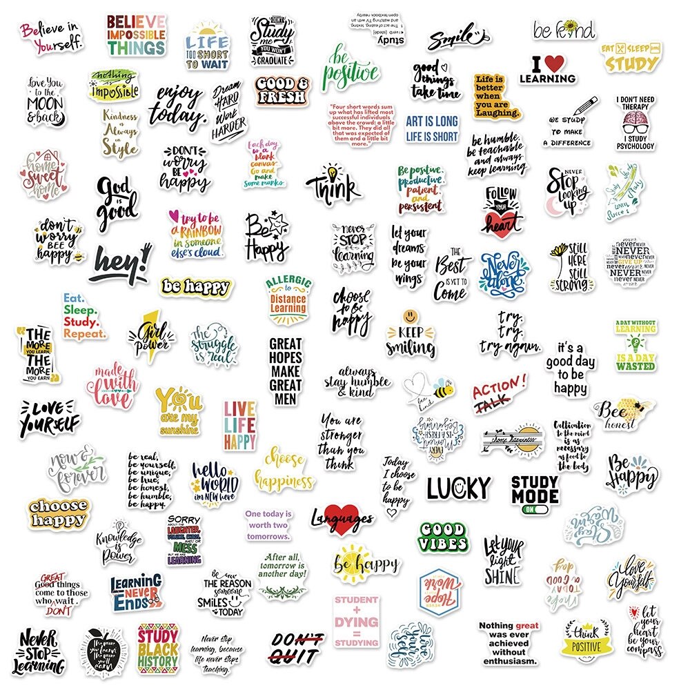 Koffie Stickers - 50 Stuks - Jacey Store