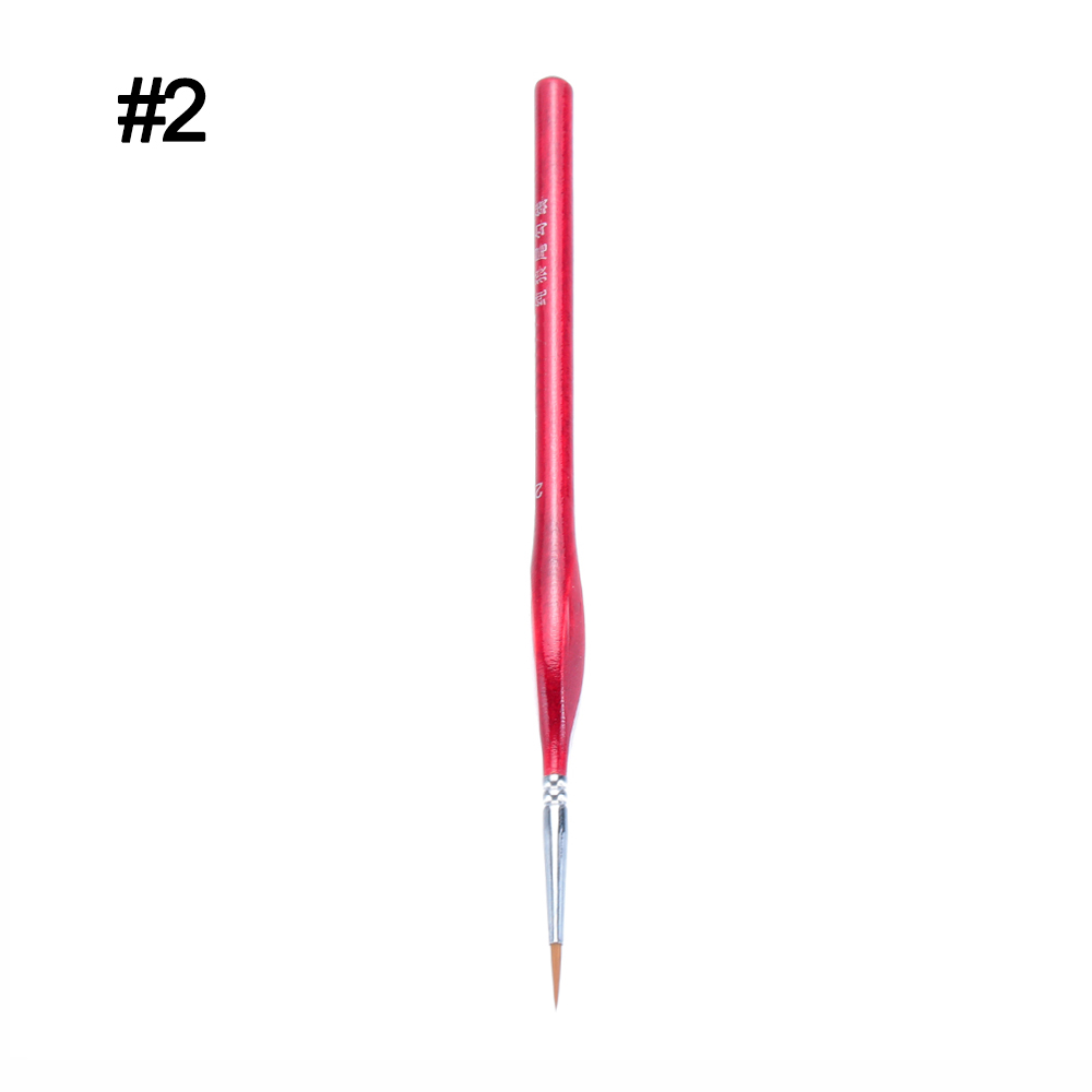 Pinceaux pour dessin Gouache à l'huile | 7 Types, brosse Fine professionnelle, Sable cheveux, brosse de peinture, fournitures miniatures: 2
