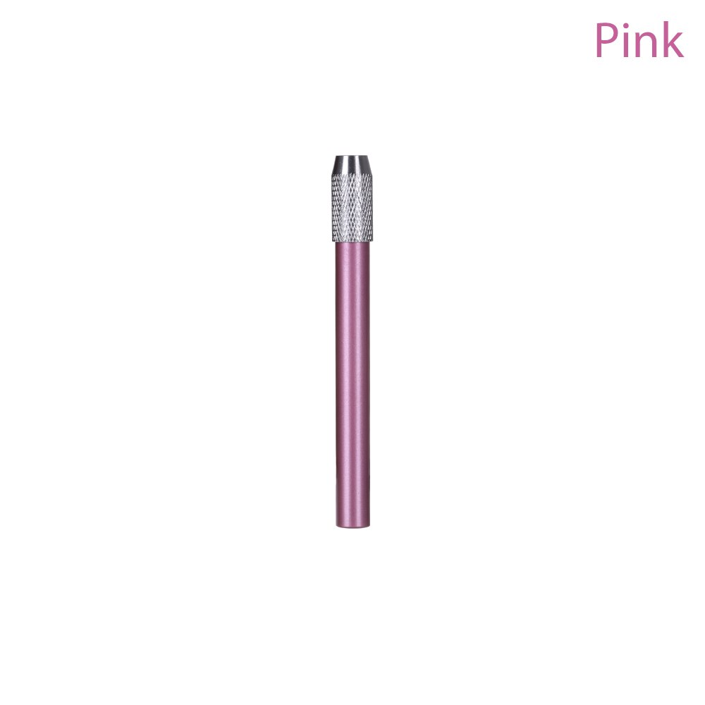 Extensor de lápiz de Metal soporte alargado Multi Color giratorio desmontable boceto de arte lápiz alargador Topper escuela Oficina suministro: Pink