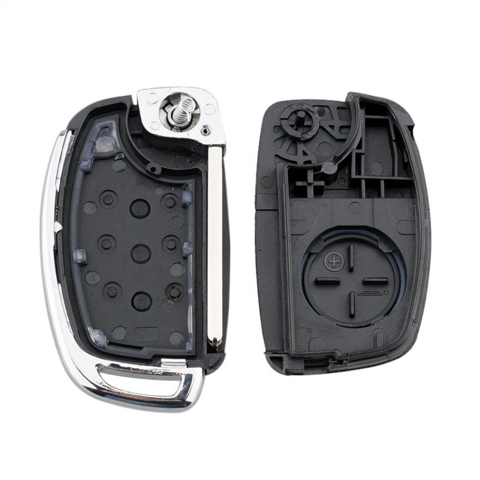 Funda de llave de coche, reemplazo de 3 botones, carcasa de llave remota de coche, compatible con Hyundai Mistra Santa Fe Sonata Tucson Accent I30 I40 I45