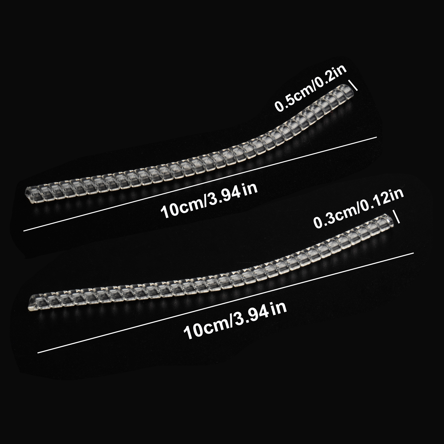 Anillo de ajuste, herramientas reductoras de tamaño Invisible, anillos con resorte en espiral, ajuste de tensor transparente, herramienta de redimensionado, protector de joyería: Azul