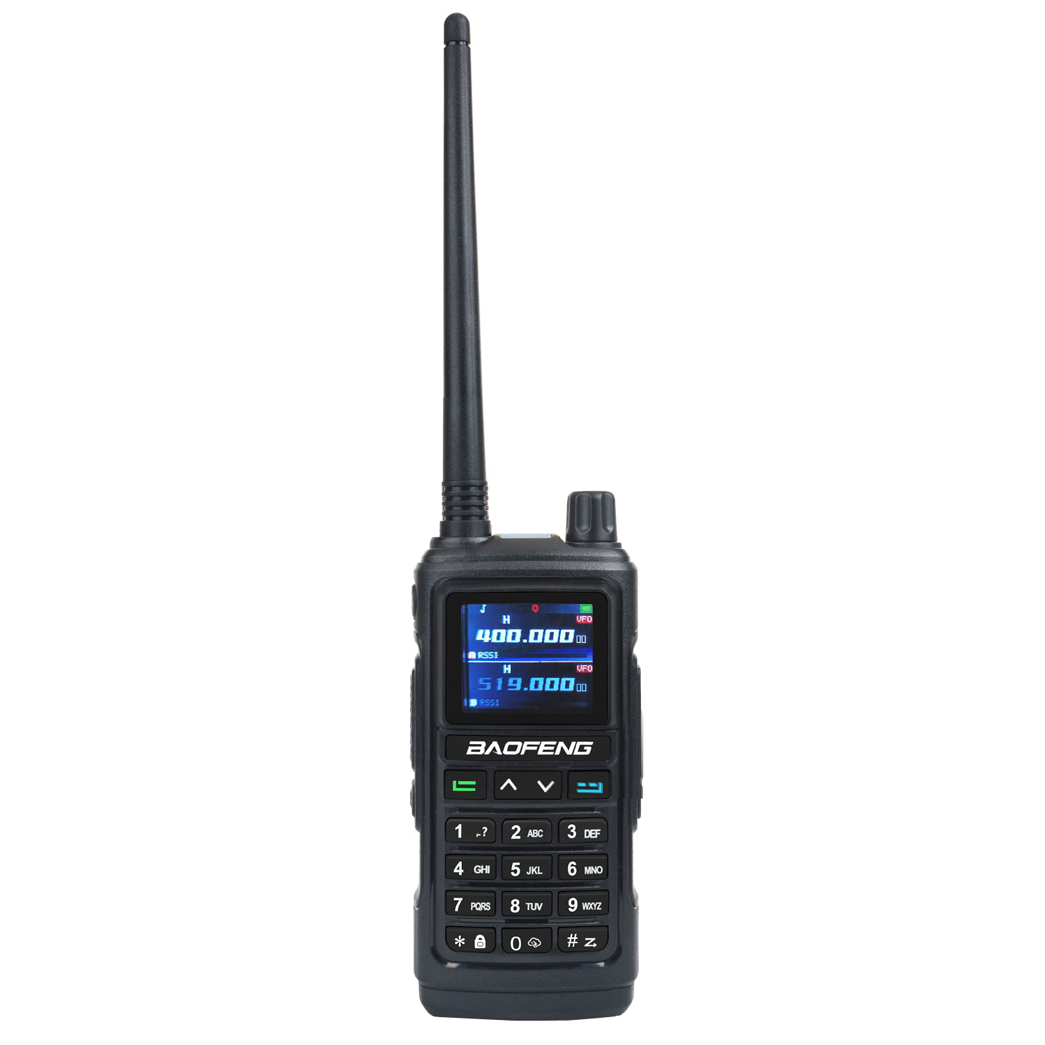 Baofeng UV-17Pro GPS Walkie Talkie 108-136MHz Air Band VHF UHF 200-260MHz 350-355MHz Radio FM Sei Bande Freq Copia Impermeabile: Black / EURO