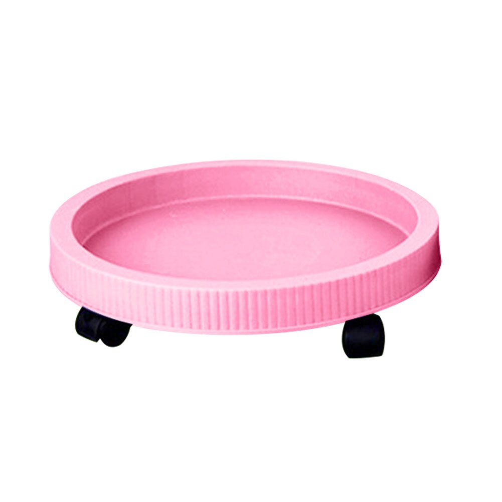 Plastikowa taca ogrodnicza sadzarka do kwiatów podstawa stojaka z/bez kół: Pink Mobile