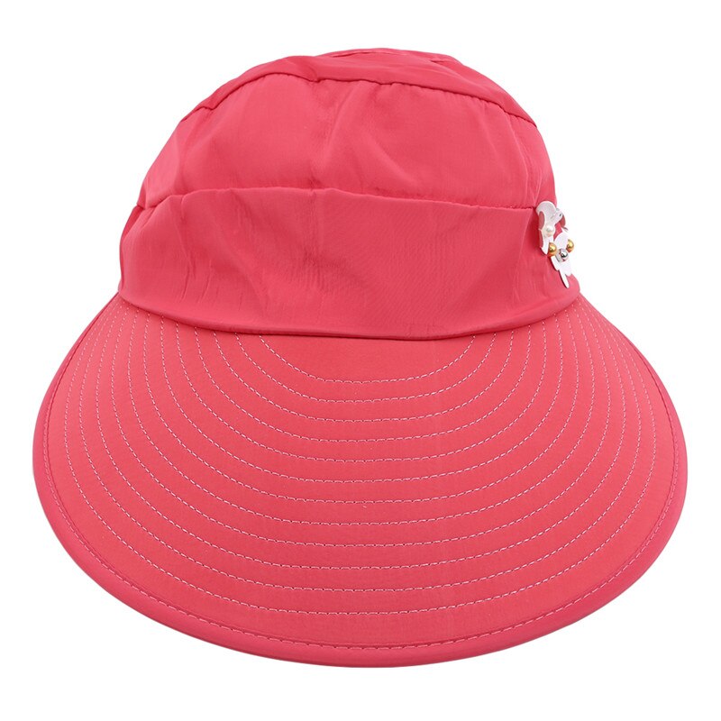 Chapeau de soleil à la mode pour femmes, chapeau de soleil décontracté pliable anti-ultraviolet, disquette, chapeau de plage extérieur pour femmes