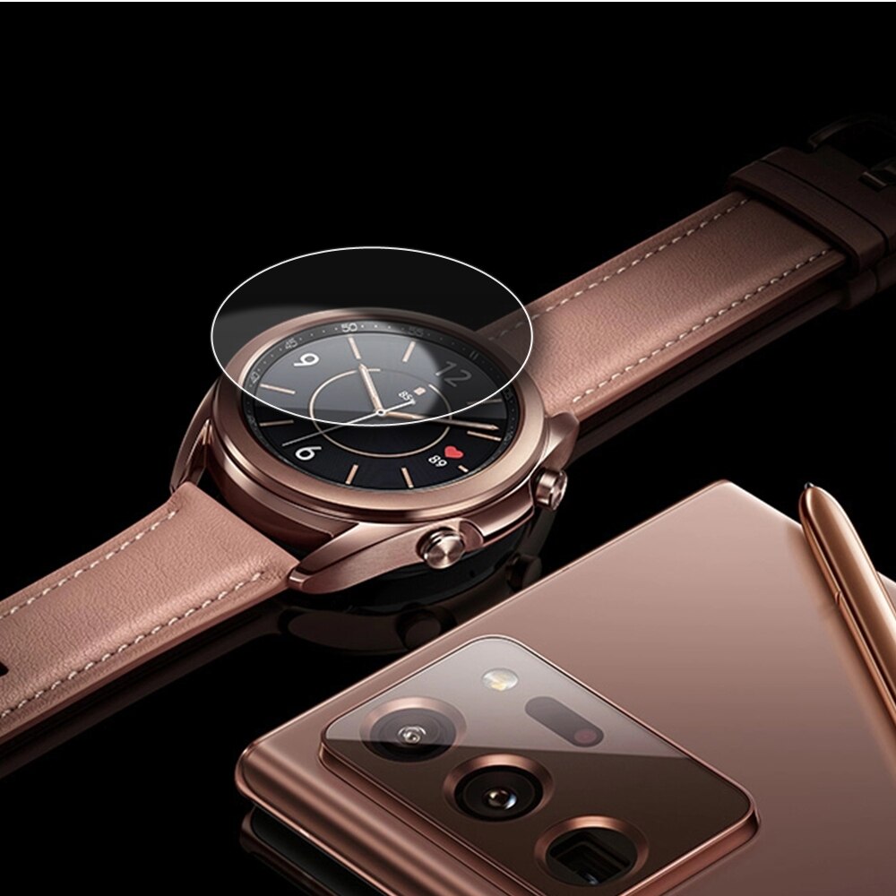 För samsung galaxy watch 3 41mm 45mm skärmskydd i härdat glas anti-scratch hd clear anti-bubble för galaxy 3 titta film