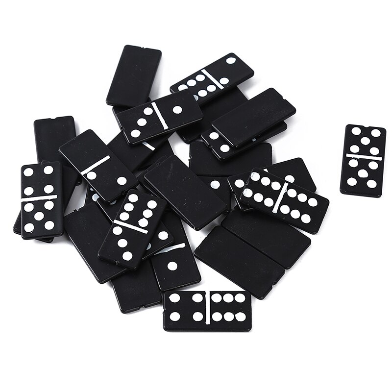 28pcs/set Plastic Domino Board Games Travel Funny Table Game Domino Toys Kid Children Educational Toys 1 Box for Children