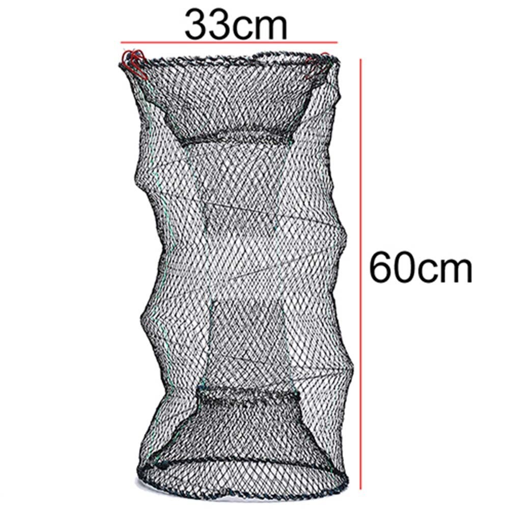 Galvanized Nylon Fishing Net Fish Crab Crayfish Lobster Catcher Pot Automatic Trap Collapsible Trap Cast Keep Net Umbrella Cage: A3