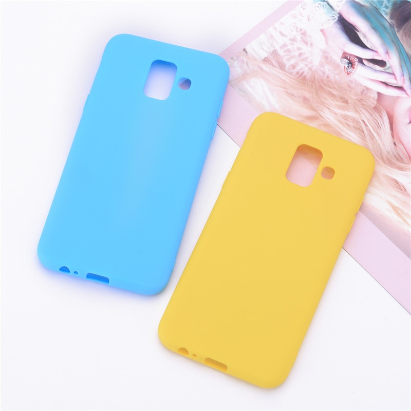 Silicone Case For Samsung Galaxy A6 case SM A600 A600F Candy Soft Case For Samsung A6 Plus cover A605 A605F funda