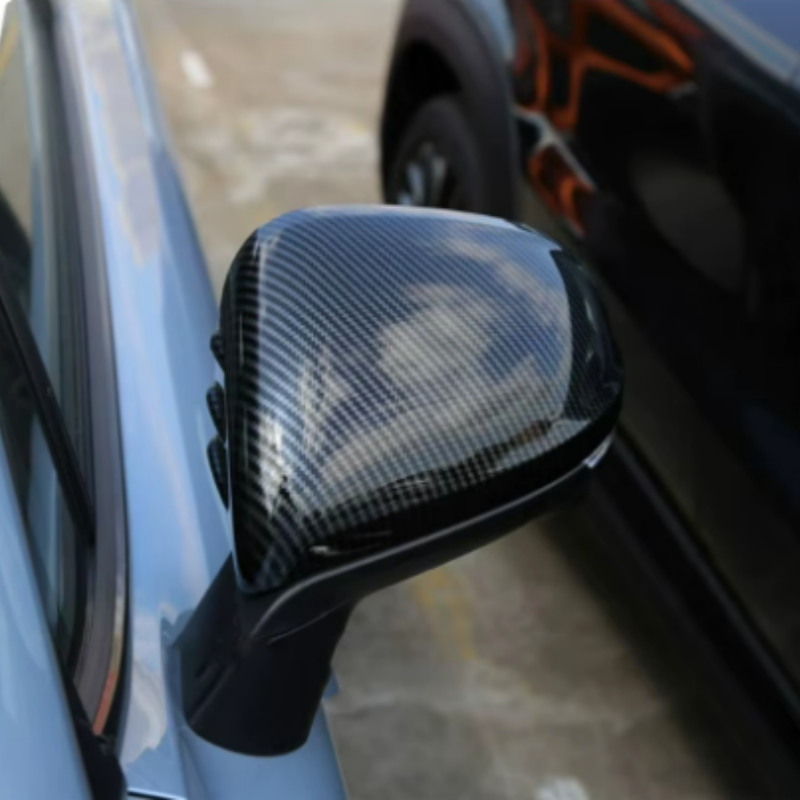 Para unidad Changan UNI-T -2023 ABS carbono negro rojo puerta lateral del coche espejo retrovisor/cubierta de ceja de lluvia embellecedor accesorios de coche