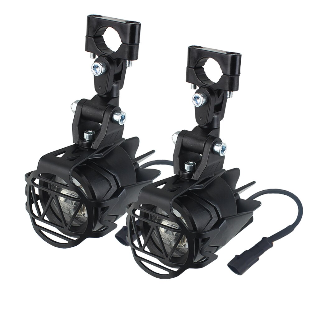 Luz LED antiniebla para motocicleta, luz de conducción de seguridad, accesorios para motocicleta BMW F800GS R1200 GS /ADV, luces Led para motocicleta, Blanco 6000k: light and cover