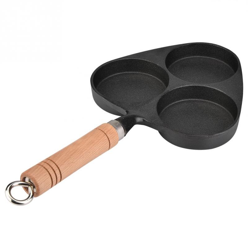 Multifunction Bre3 Mold Cast Iron Omelette Egg Burger Fried Egg Pot Pancake Pan Kitchen Frying Pan Kitchen Tools