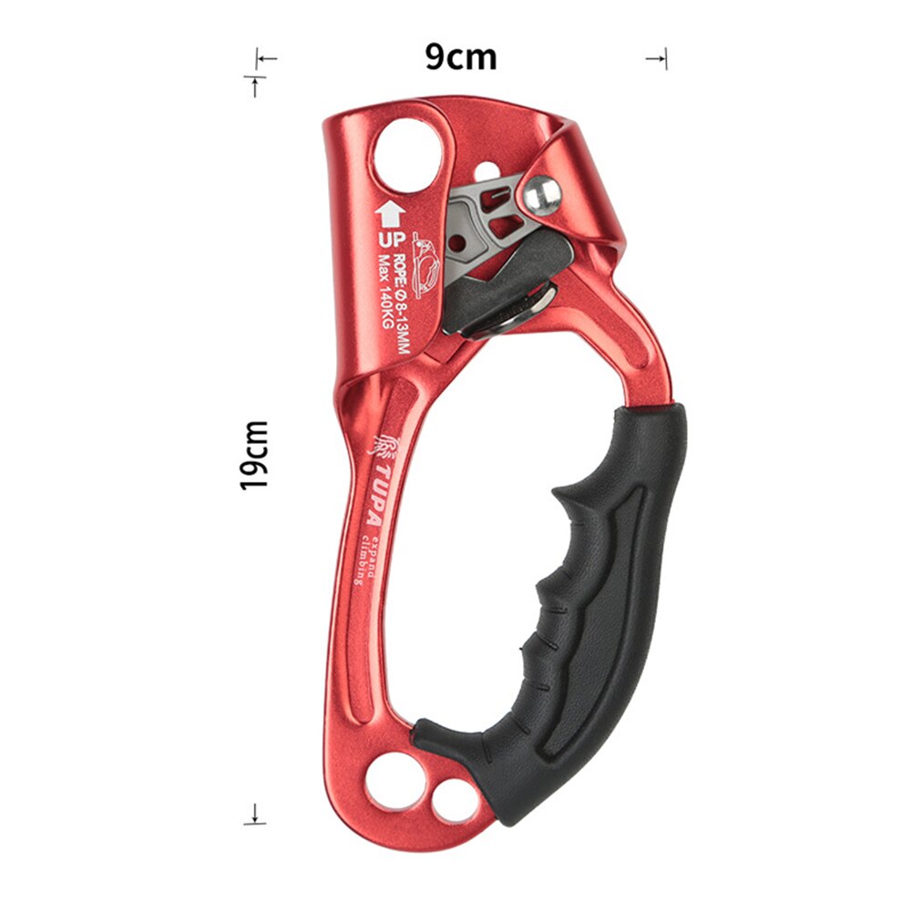 Outdoor Mountaineering Rock Climbing Rope Clamp Hand Ascender Rappelling Gear Equipment Rope Clamp for Mountaineering Caving