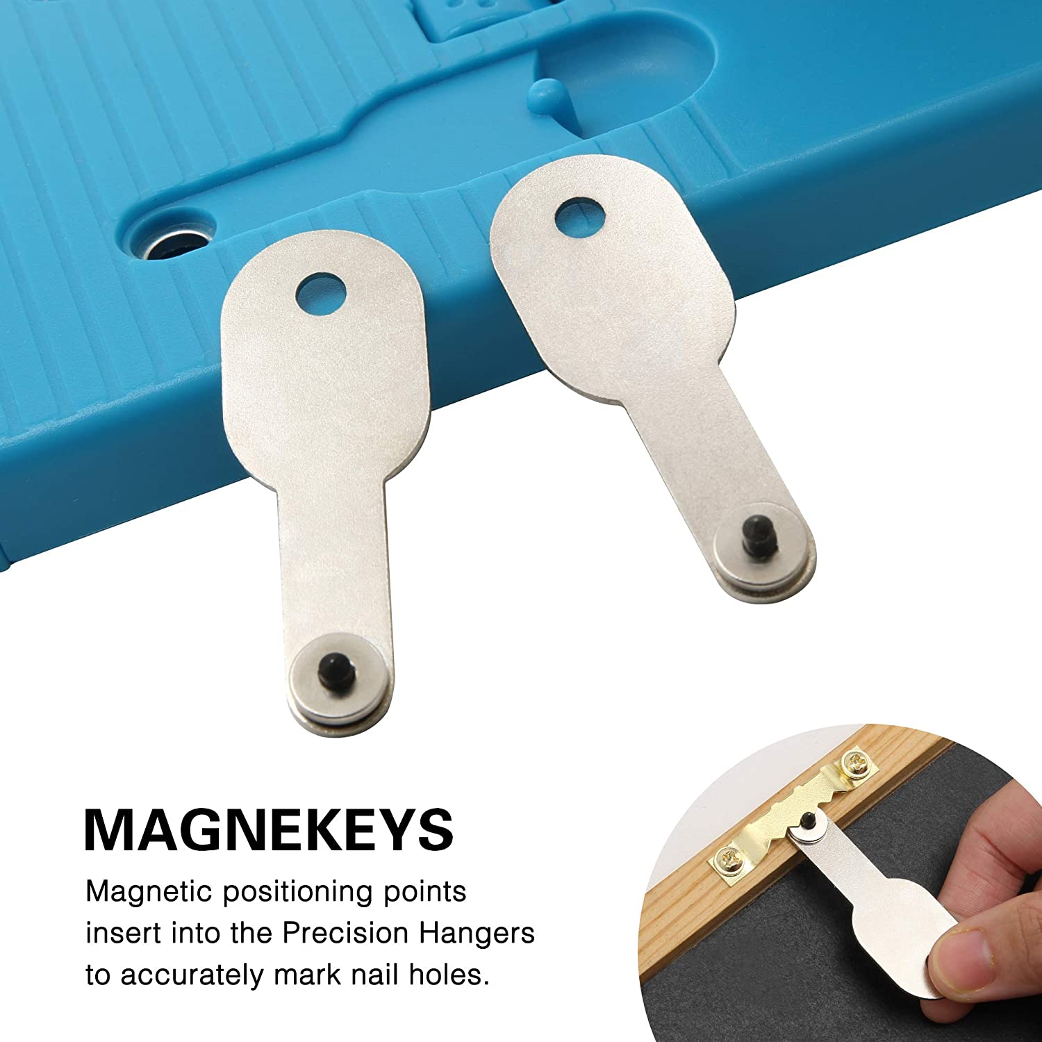 Picture Hanging Kit &amp; Leveling Tool 86pcs Easy One Step Hanging Tool with Hardware Case Included 85 Pcs Hardware Command Strips