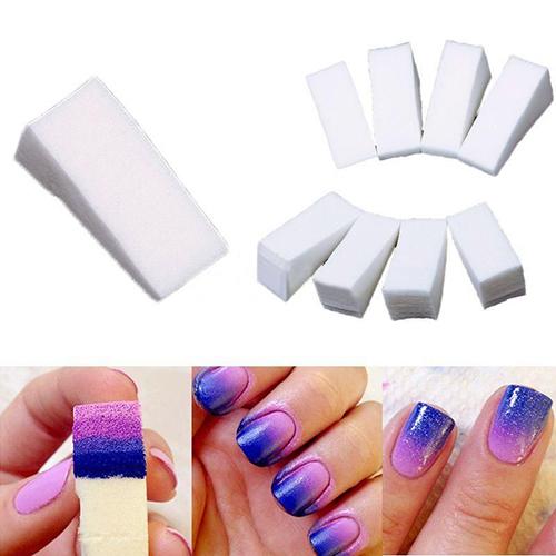 8Pcs Beauty Nail Sponzen Voor Acryl Manicure Gel Nail Art Care Gradiëntkleur Stempel Spons Diy Uv Tool nail Tool