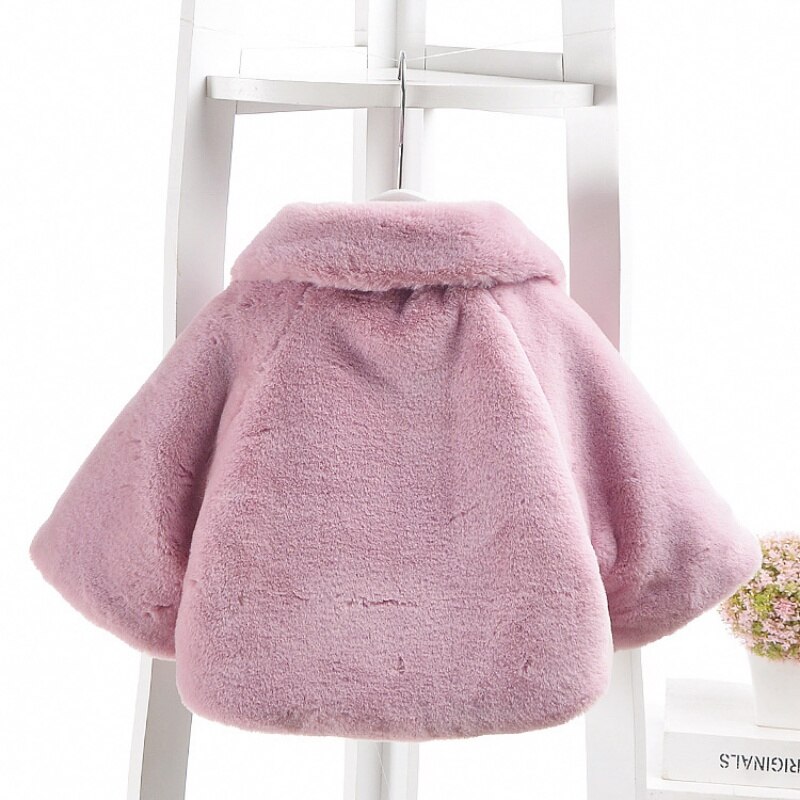Infant Baby Girls Coat 0-3T Spring Winter Warm Baby Girl Clothes Cute Coat Cloak Jacket Cute Kids Flower Pattern Outerwear