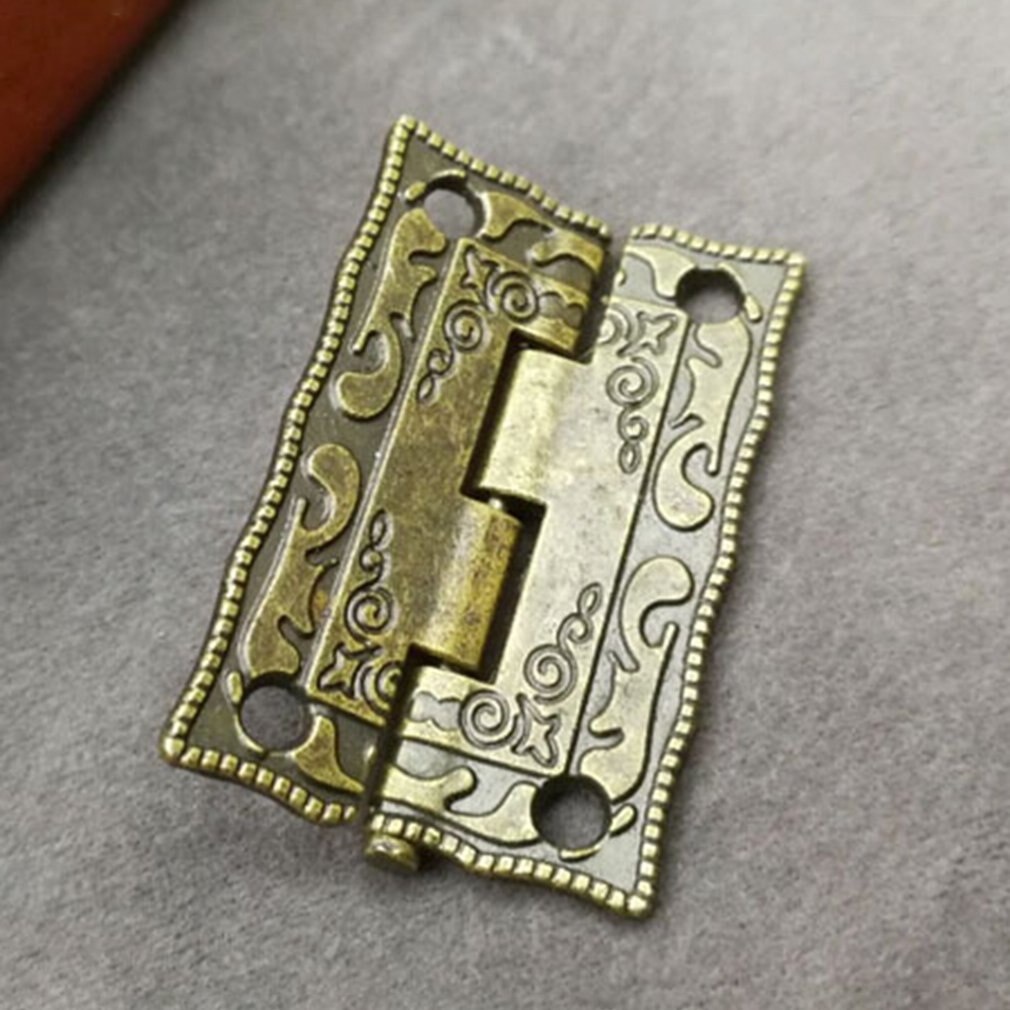 Mini Vintage Antique Carbinet Drawer Hinge Wooden Furniture Jewelry Box Brass Hinge Furniture Hinge